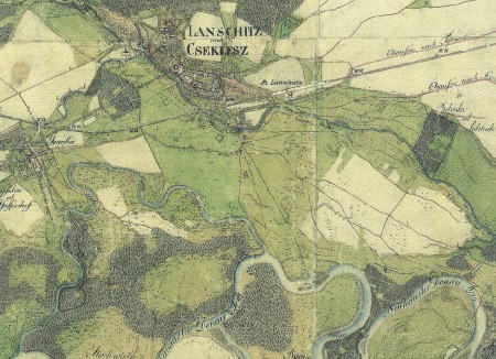 Mapa z roku cca 1880